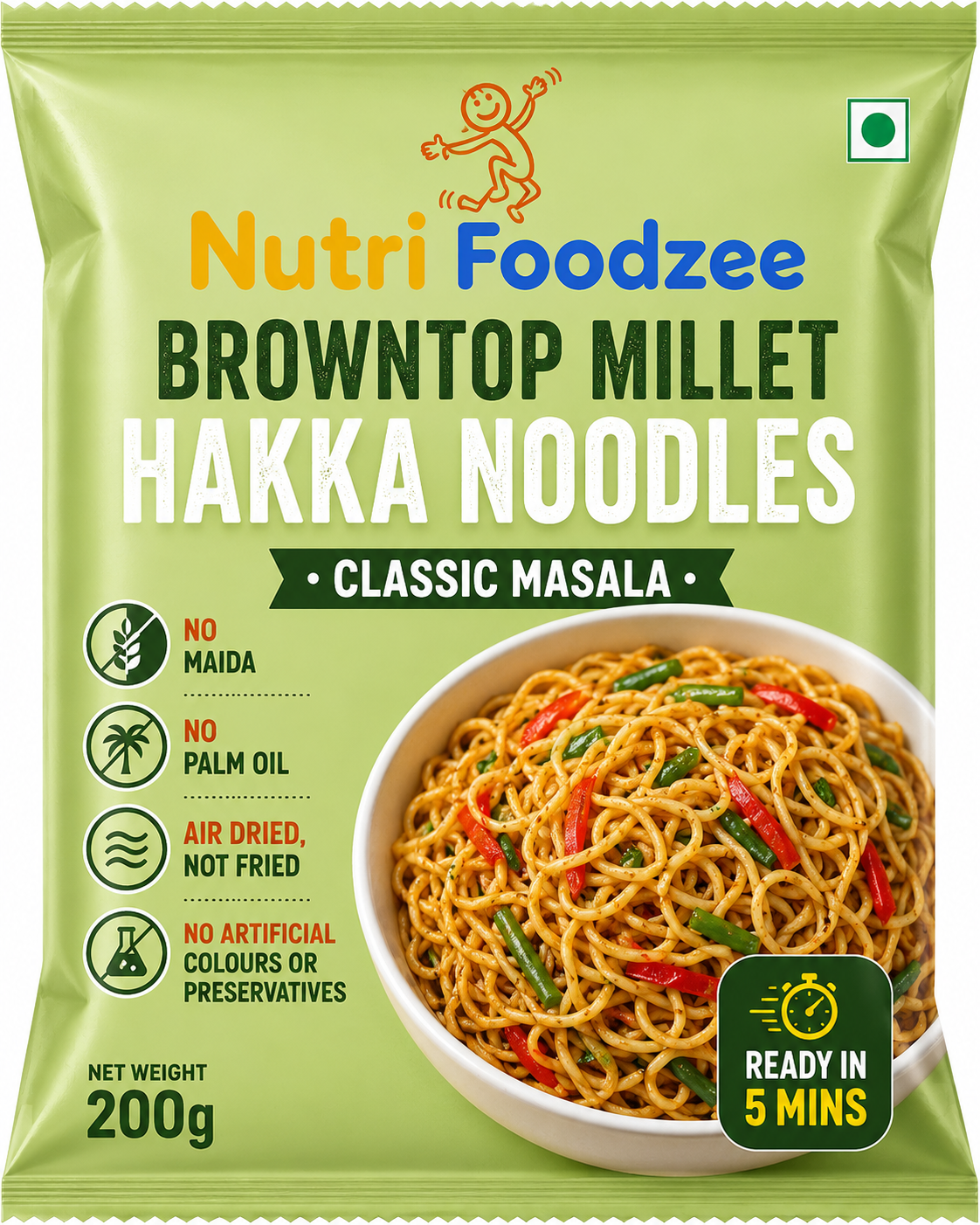Brown Top Millet Noodles (Pack of 1 - 200 gms)