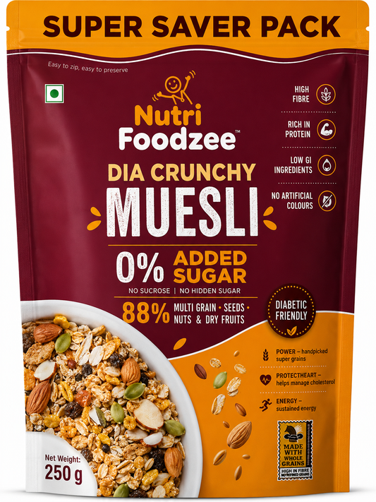 Dia Crunch Muesli (Pack of 1 - 250 gms)