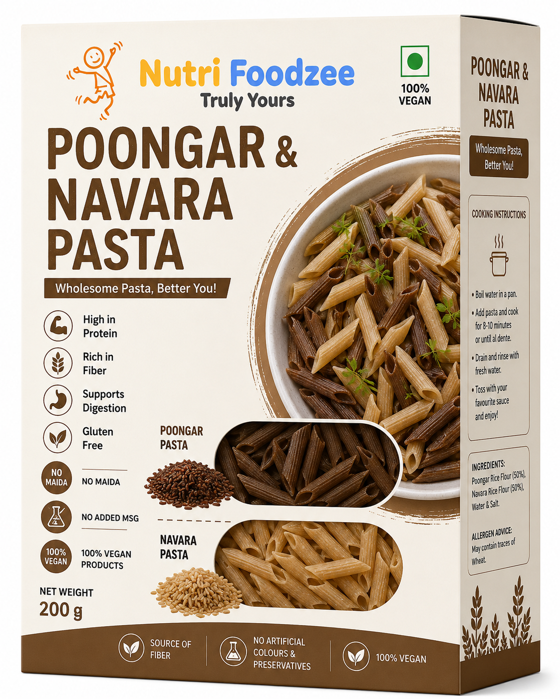 Navara poongar Penne Pasta (Pack of 1 - 200 gms)